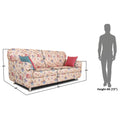 Adorn India Roselyn Digital Print 3+2 5 Seater Sofa Set (Beige)
