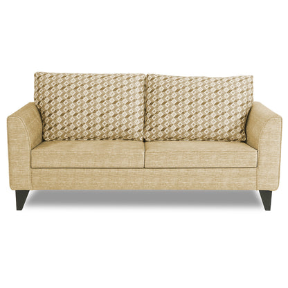 Adorn India Tornado Bricks 3 Seater Sofa (Beige)