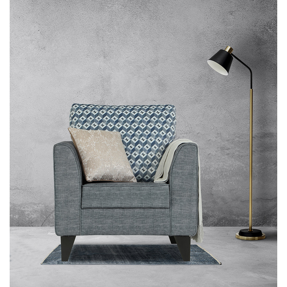 Tornado Bricks 1 Seater Sofa (Grey)