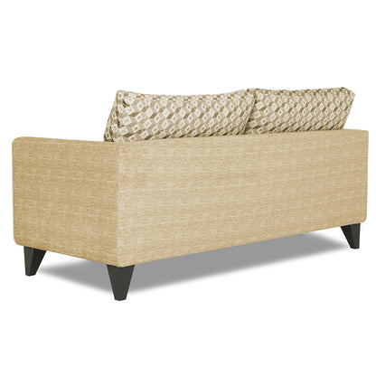 Adorn India Tornado Bricks 3 Seater Sofa (Beige)