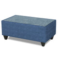 Sheldon Crafty 3+2 5 Seater Sofa Set with Centre Table (Blue)