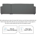Adorn India Rio Decent L Shape Right Side Handle 6 Seater Corner Sofa Set (Grey) (3 Year Warranty)